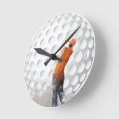 GOLFER - Wandklok (Hoek)