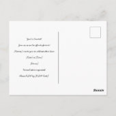 Golfer Wedding Bewaar de datum op het zetten van g Briefkaart (Achterkant)