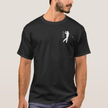 Golfer wit silhouet