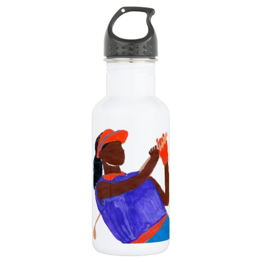 Golfer Woman Waterfles (Voorkant)