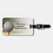 GolferBagagelabel,  Bagagelabel (Voorkant horizontaal)