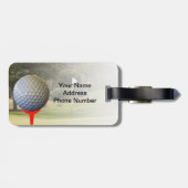 GolferBagagelabel,  Bagagelabel (Achterkant horizontaal)