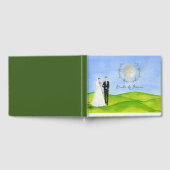 Golferbride en bruidegom voor goudbruinvissen gastenboek (Volledig)