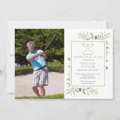 Golfergroen Feest van het Leven Foto Kaart (Voorkant)