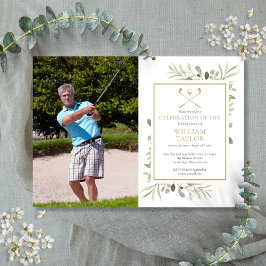 Golfergroen Feest van het Leven Foto Kaart
