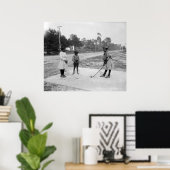 Golferinos African American Children Golf c1905 Poster (Thuiskantoor)