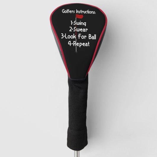 Golferinstructies Golfheadcover (Voorkant)