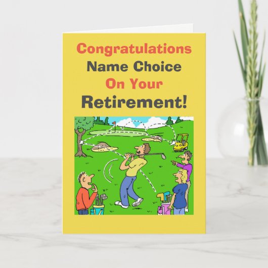 Golferpensioen Kaart (Voorkant)