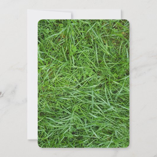 Golfer's 18e uitnodiging op de Birthday Party (Achterkant)