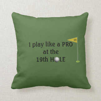 Golfer's 19de-eenhol-Sierkussen Kussen