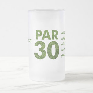 Golfers 30e verjaardag Par. 30 Matglas Bierpul