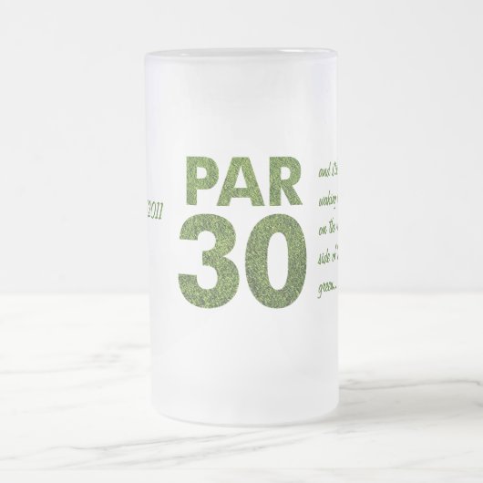 Golfers 30e verjaardag Par. 30 Matglas Bierpul (Center)