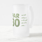 Golfers 30th Birthday Party Matglas Bierpul (Voorkant rechts)