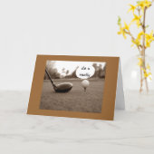 GOLFER'S 40ste BIRTHDAY FUN Kaart (Gele Bloem)