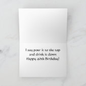 GOLFER'S **40th BIRTHDAY** HIT IT STRAIGHT/LONG Kaart (Binnen)