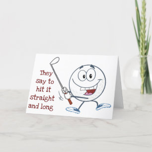 GOLFER'S **40th BIRTHDAY** HIT IT STRAIGHT/LONG Kaart