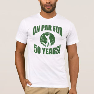 Golfer's 50ste verjaardag t-shirt