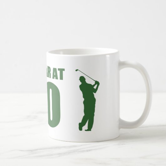 Golfer's 70ste verjaardag koffiemok (Rechts)