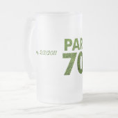 Golfers 70th Birthday Party Matglas Bierpul (Voorkant links)