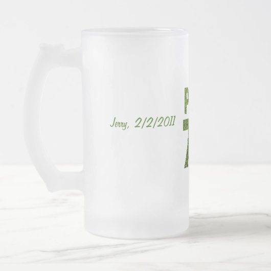 Golfers 75e verjaardag Par. 75 Matglas Bierpul (Links)