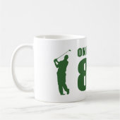 Golfer's 80ste verjaardag koffiemok (Links)