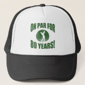 Golfer's 80ste verjaardag trucker pet (Voorkant)