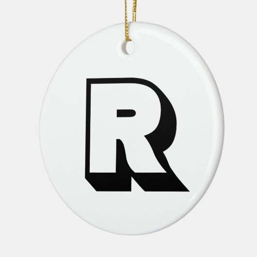 Golfer's aangepaste monogram fotosjabloon keramisch ornament (Links)