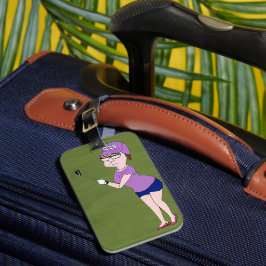 Golfer's Bagagelabel