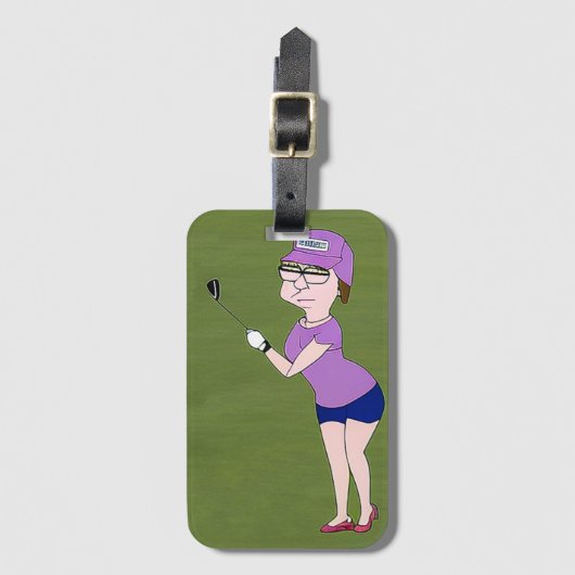 Golfer's Bagagelabel (Voorkant (verticaal))