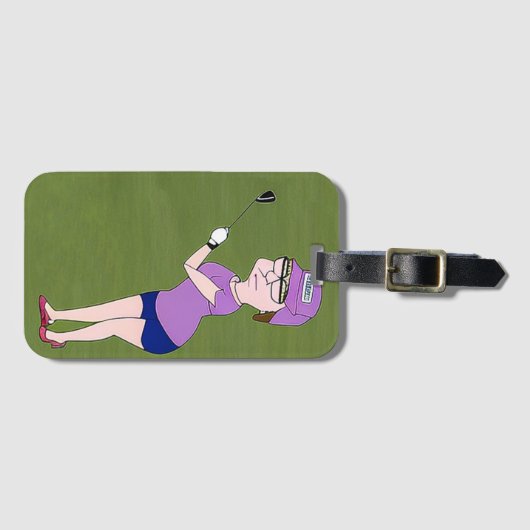 Golfer's Bagagelabel (Voorkant (horizontaal))