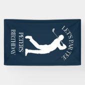Golfer's BIRTHDAY Extravaganza Spandoek (Horizontaal)