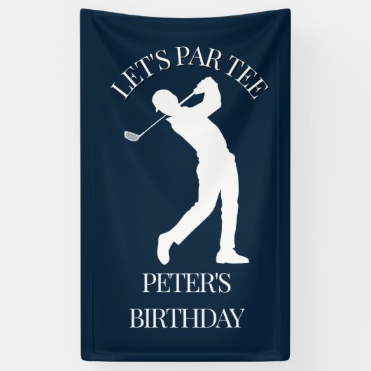 Golfer's BIRTHDAY Extravaganza Spandoek (Verticaal)