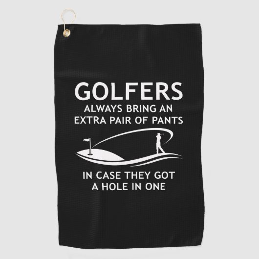 Golfers brengen altijd een extra paar golfhanddoek (Voorkant)