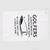 Golfers brengen altijd een extra paar golfhanddoek (Horizontaal)
