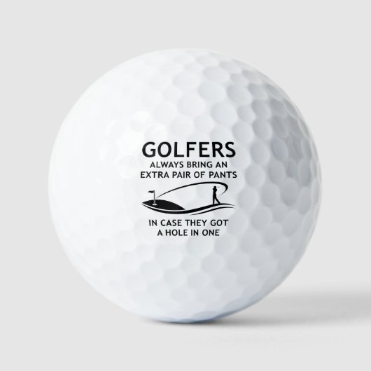 Golfers brengen altijd een extra paar mee golfballen (Voorkant)