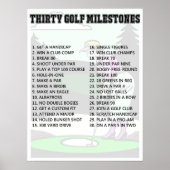 Golfer's Bucket List Poster (Voorkant)