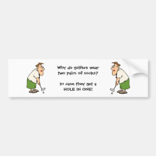 Golfers Bumpersticker Humoureuze Golfer