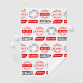 Golfers cadeau! Fun Retirement Golfhanddoek (Insitu)