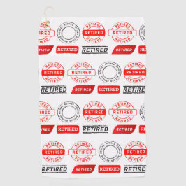 Golfers cadeau! Fun Retirement Golfhanddoek