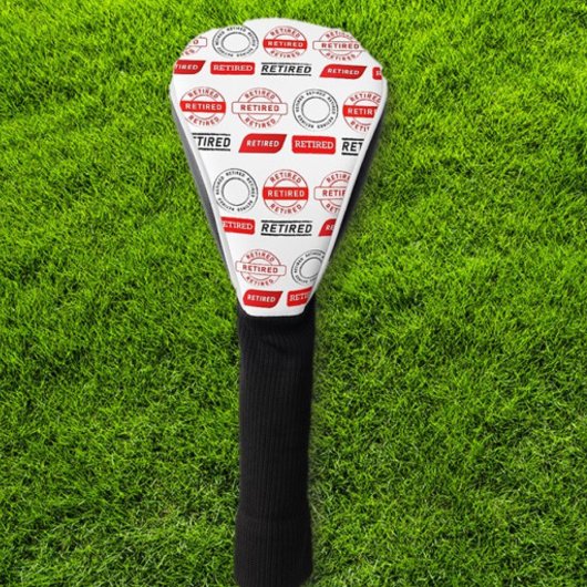 Golfers Cadeau! Leuk Pensioen  Golfheadcover