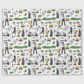 Golfers Cadeaupapier (Vlak)