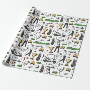Golfers Cadeaupapier
