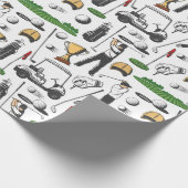 Golfers Cadeaupapier (Hoek)