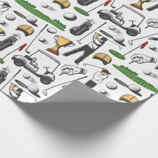 Golfers Cadeaupapier (Hoek)