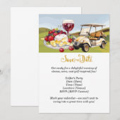 Golfer's Cheese & Wine Party - Bewaar de datum! Kaart (Voorkant / Achterkant)