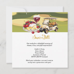 Golfer's Cheese & Wine Party - Bewaar de datum! Save The Date