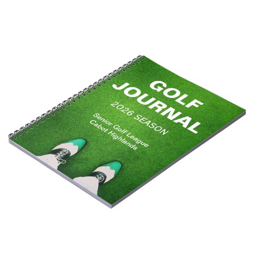 Golfer's Customized Personal Golf Journal Notitieboek (Linkerzijde)