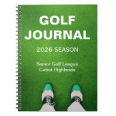 Golfer's Customized Personal Golf Journal Notitieboek (Voorkant)