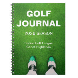 Golfer's Customized Personal Golf Journal Notitieboek