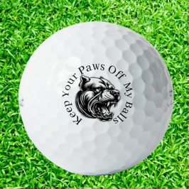 Golfers die van dolle honden houden golfballen